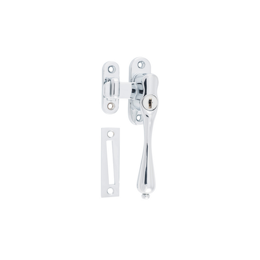 Casement Fastener - Locking Right Hand Polished Chrome