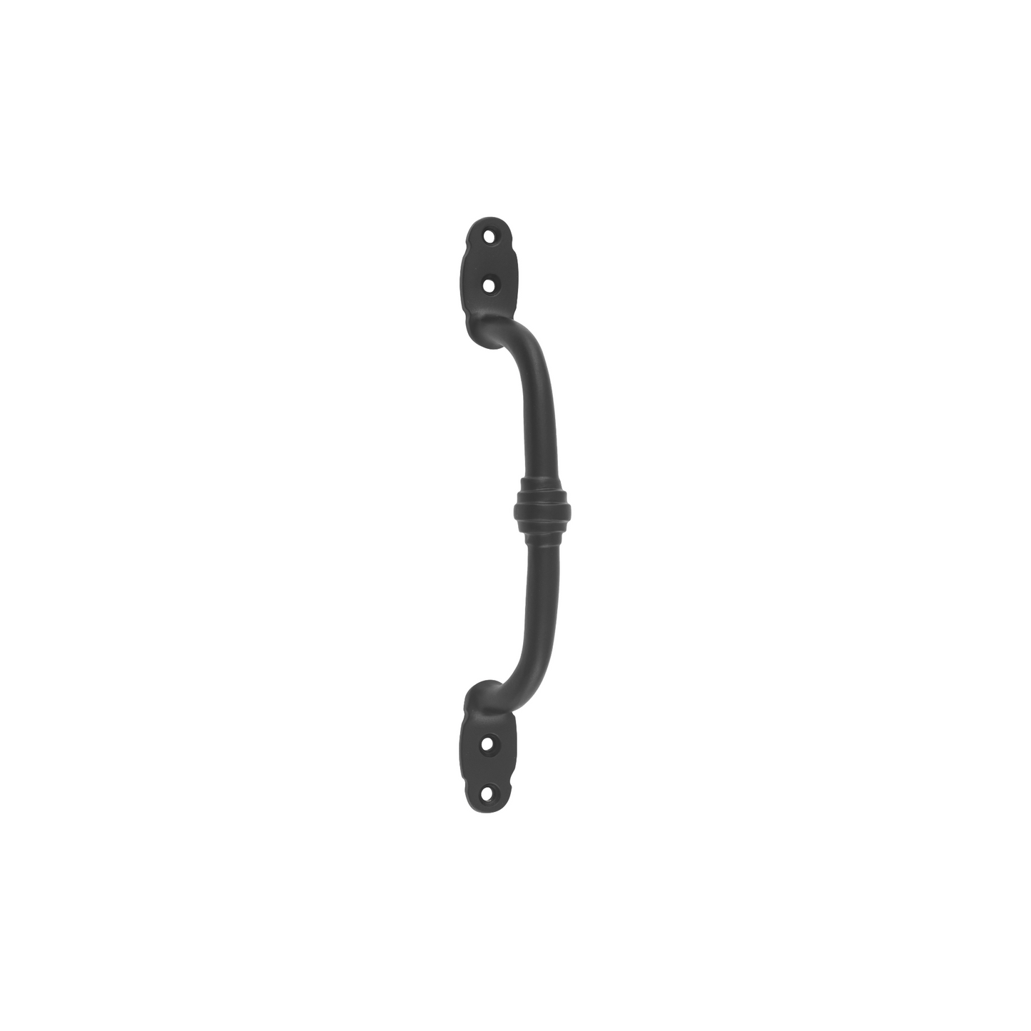Offset Banded Pull Handle Matt Black