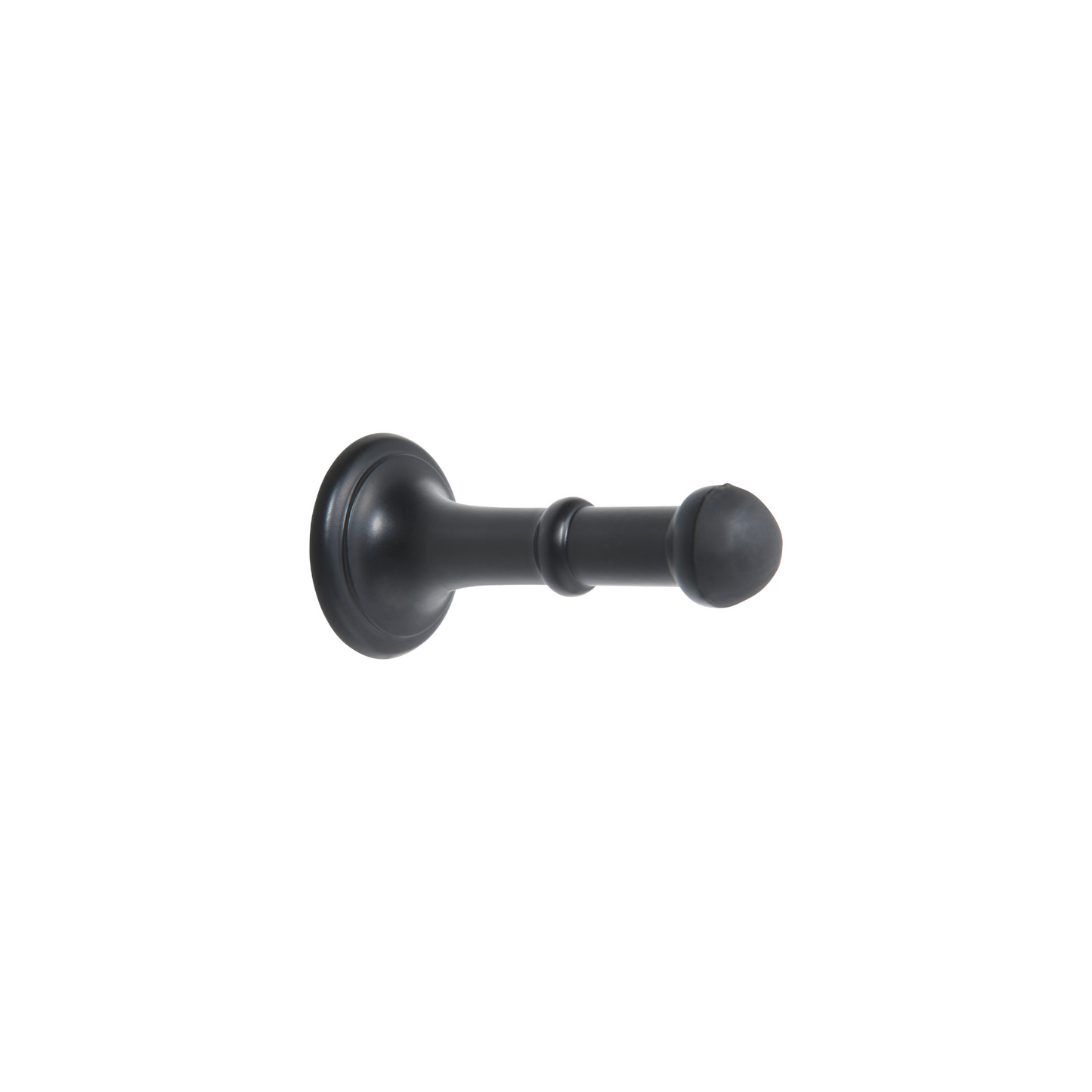 Door Stop - Concealed Fix Matt Black 80mm