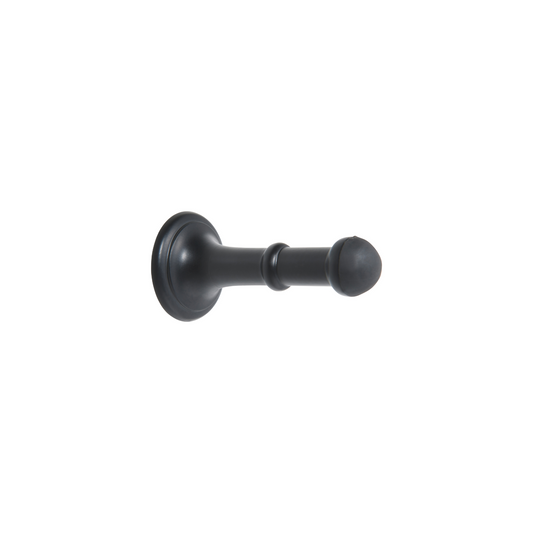 Door Stop - Concealed Fix Matt Black 80mm