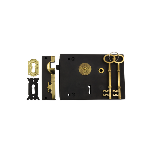Box Lock Large - Right Hand Antique Finish