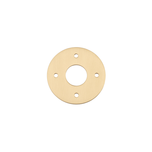 Adaptor Plate (Pair) Round Brushed Brass