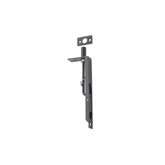 Flush Bolt Matt Black 150mm