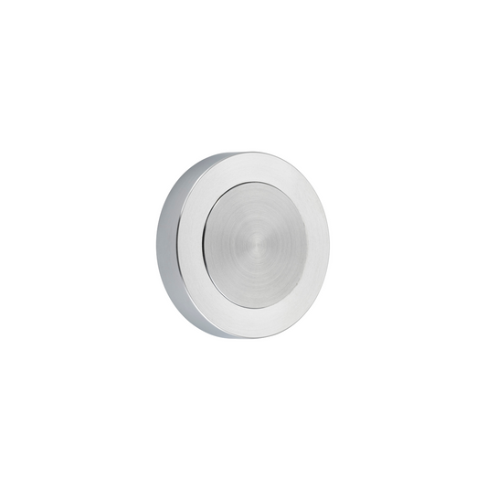 Blank Rose Round Brushed Chrome