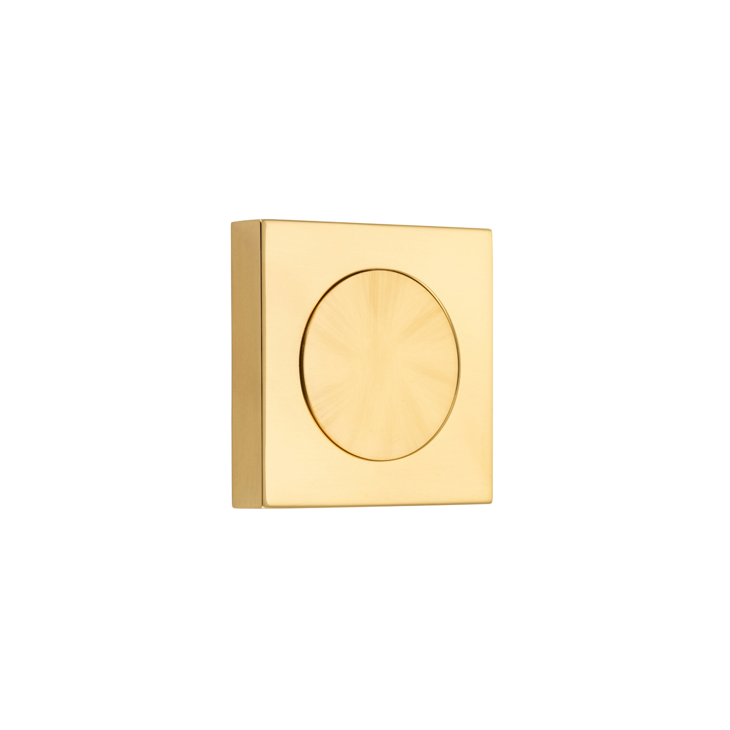 Blank Rose Square Polished Brass
