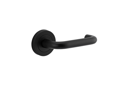Oslo Lever on Rose Matt Black