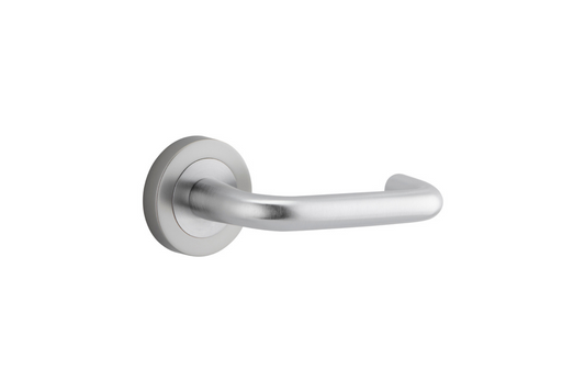 Oslo Lever on Rose Brushed Chrome