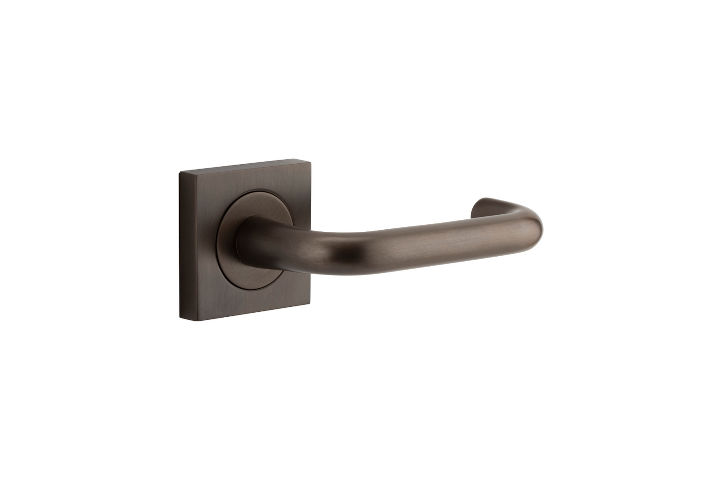 Oslo Lever on Square Rose Signature Brass