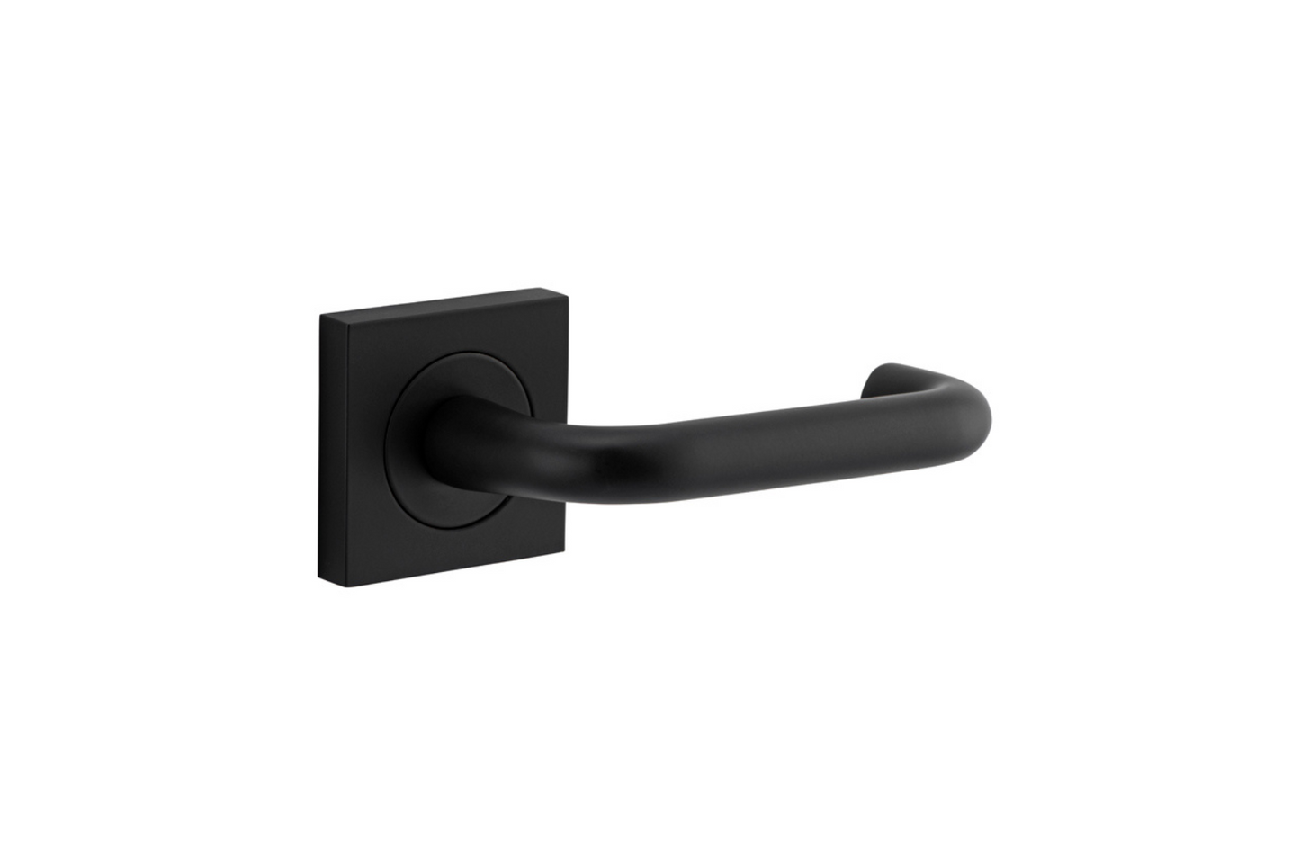 Oslo Lever on Square Rose Matt Black
