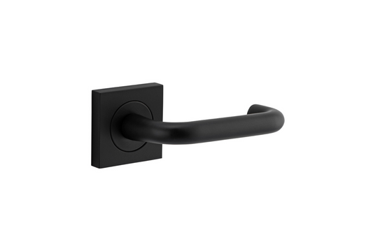 Oslo Lever on Square Rose Matt Black