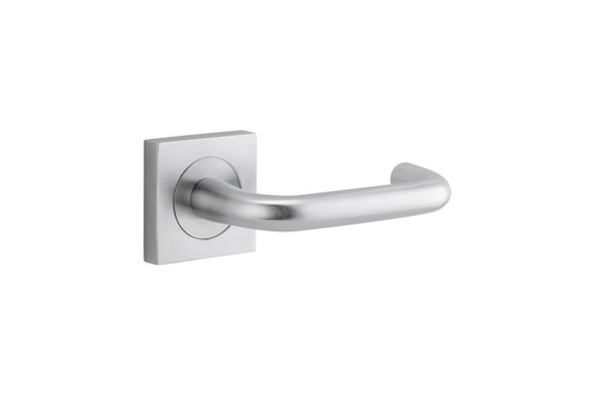 Oslo Lever on Square Rose Brushed Chrome