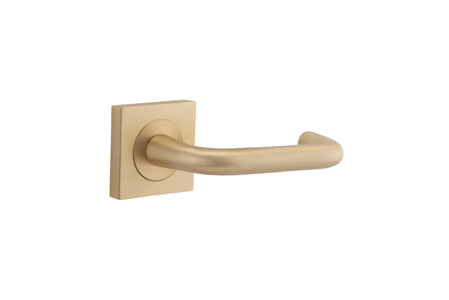 Oslo Lever on Square Rose Brushed Brass