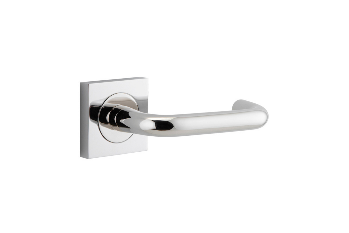 Oslo Lever on Square Rose Polished Nickel