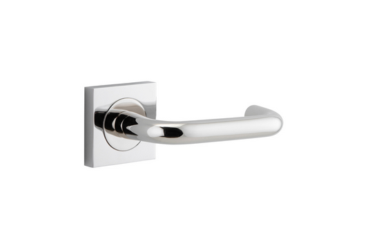 Oslo Lever on Square Rose Polished Nickel