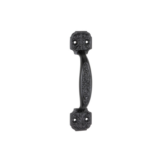 Ornate Pull Handle Matt Black