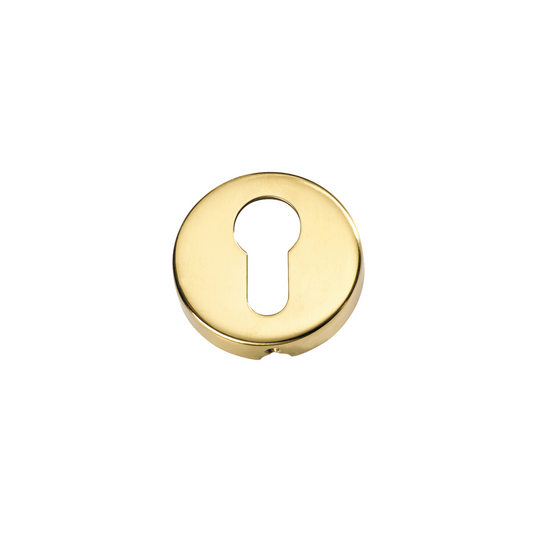 Euro Escutcheon Polished Brass