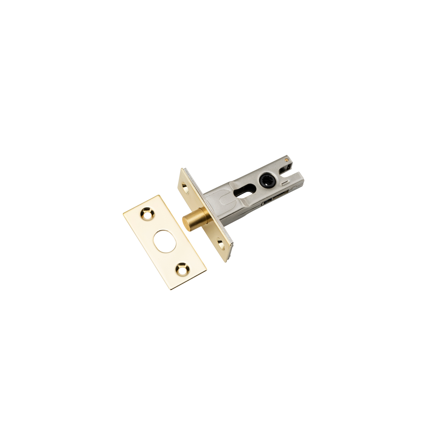 Privacy Bolt Round Polished Brass 45mm