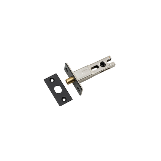 Privacy Bolt Round Matt Black 60mm