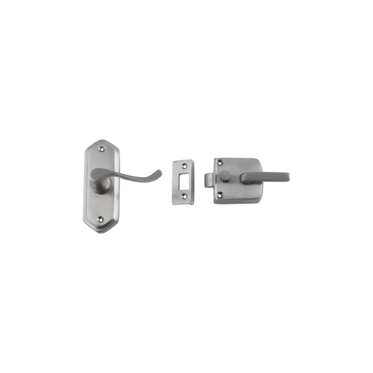 Screen Door Latch - Right Hand External Satin Chrome