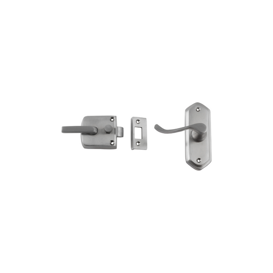 Screen Door Latch - Left Hand External Satin Chrome