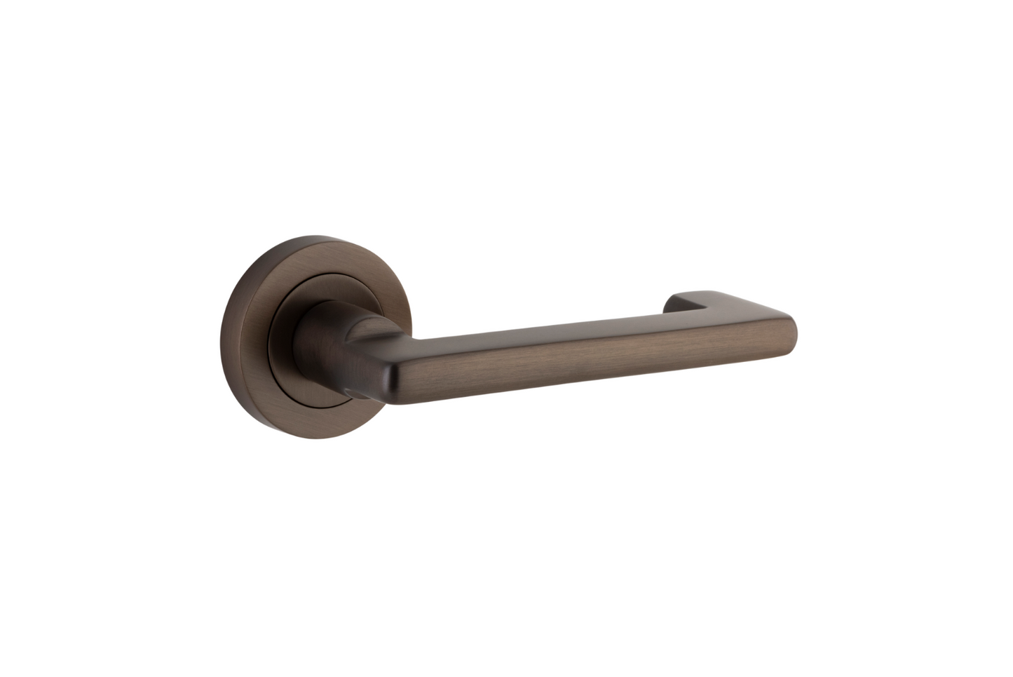 Baltimore Return Lever on Rose Signature Brass