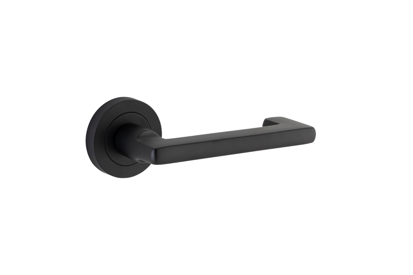 Baltimore Return Lever on Rose Matt Black