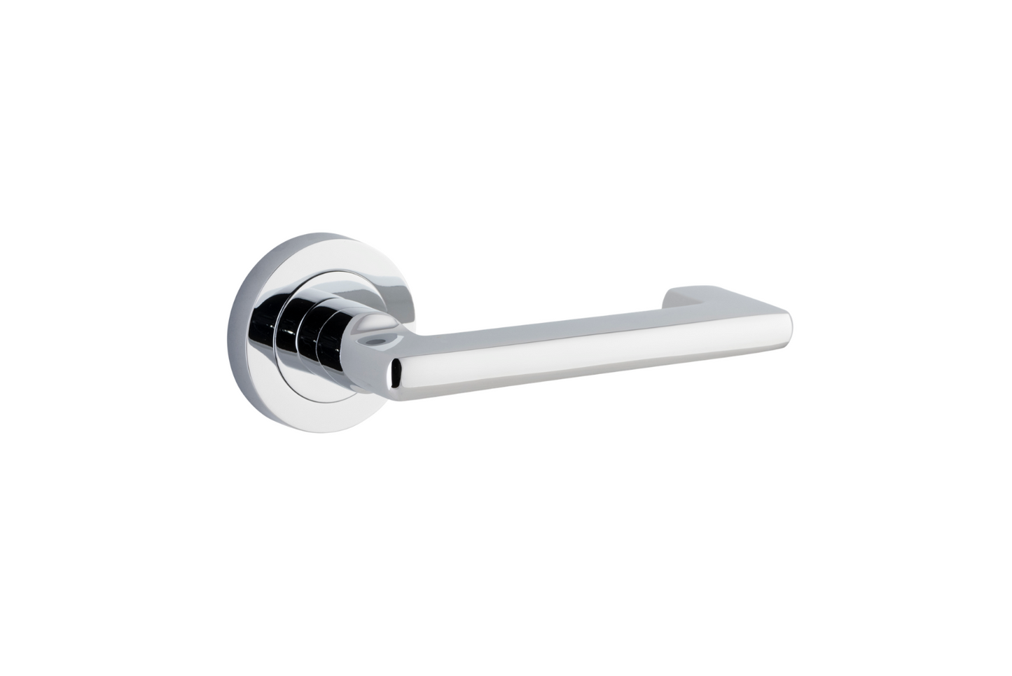 Baltimore Return Lever on Rose Polished Chrome