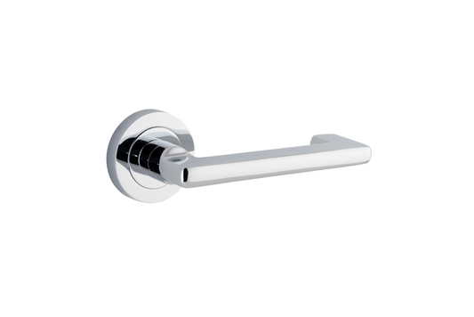 Baltimore Return Lever on Rose Polished Chrome