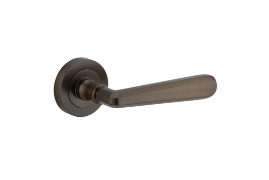 Copenhagen Lever on Rose Signature Brass