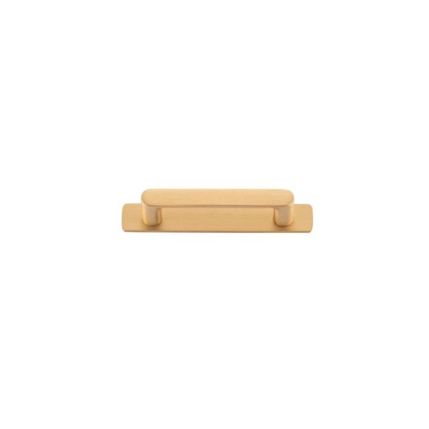 Osaka Cabinet Pull with Backplate Brushed Brass CTC 96mm