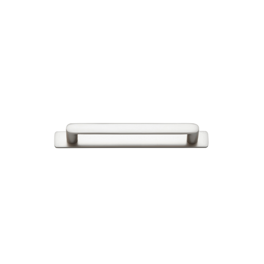 Osaka Cabinet Pull with Backplate Satin Nickel CTC 160mm