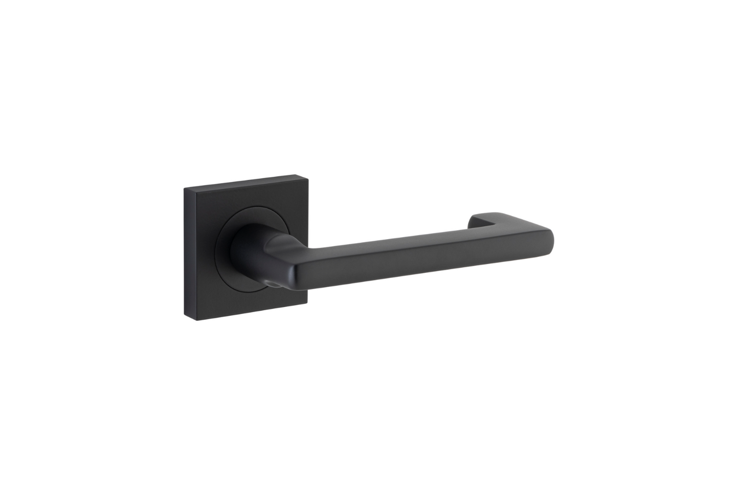 Baltimore Return Lever on Square Rose Matt Black