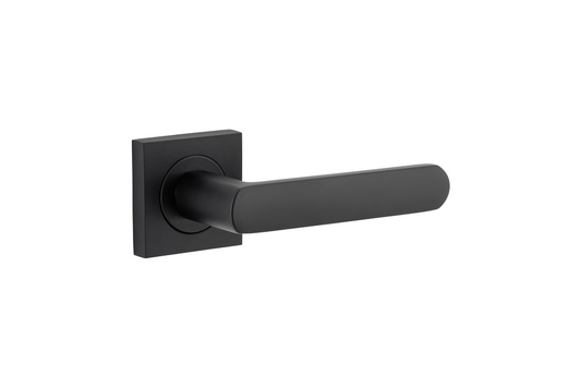 Osaka Lever on Square Rose Matt Black