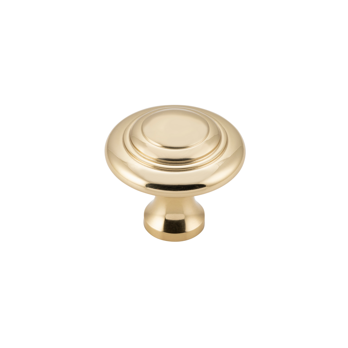 Cupboard Knob Domed Unlacquered Polished Brass 32mm