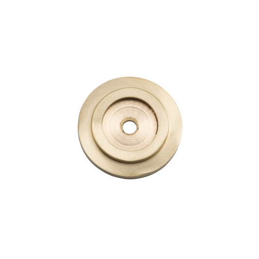 Knob Backplate Unlacquered Satin Brass 32mm
