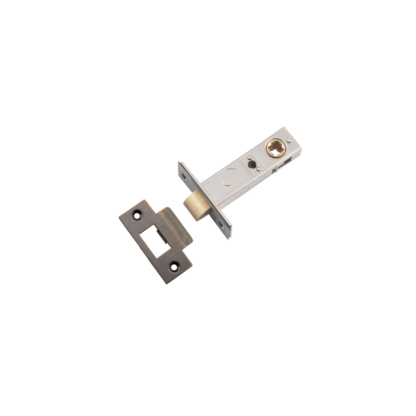 Tube Latch - Split Cam Hard Sprung 'T' Striker Signature Brass 60mm
