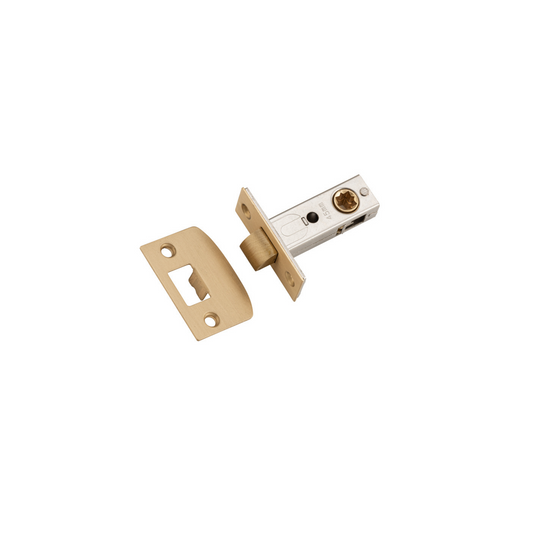 Tube Latch - Split Cam Hard Sprung Satin Brass 45mm