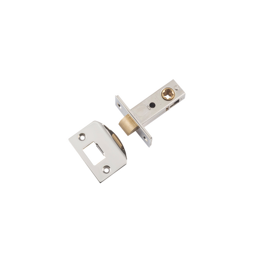 Tube Latch - Split Cam Hard Sprung Polished Nickel 45mm