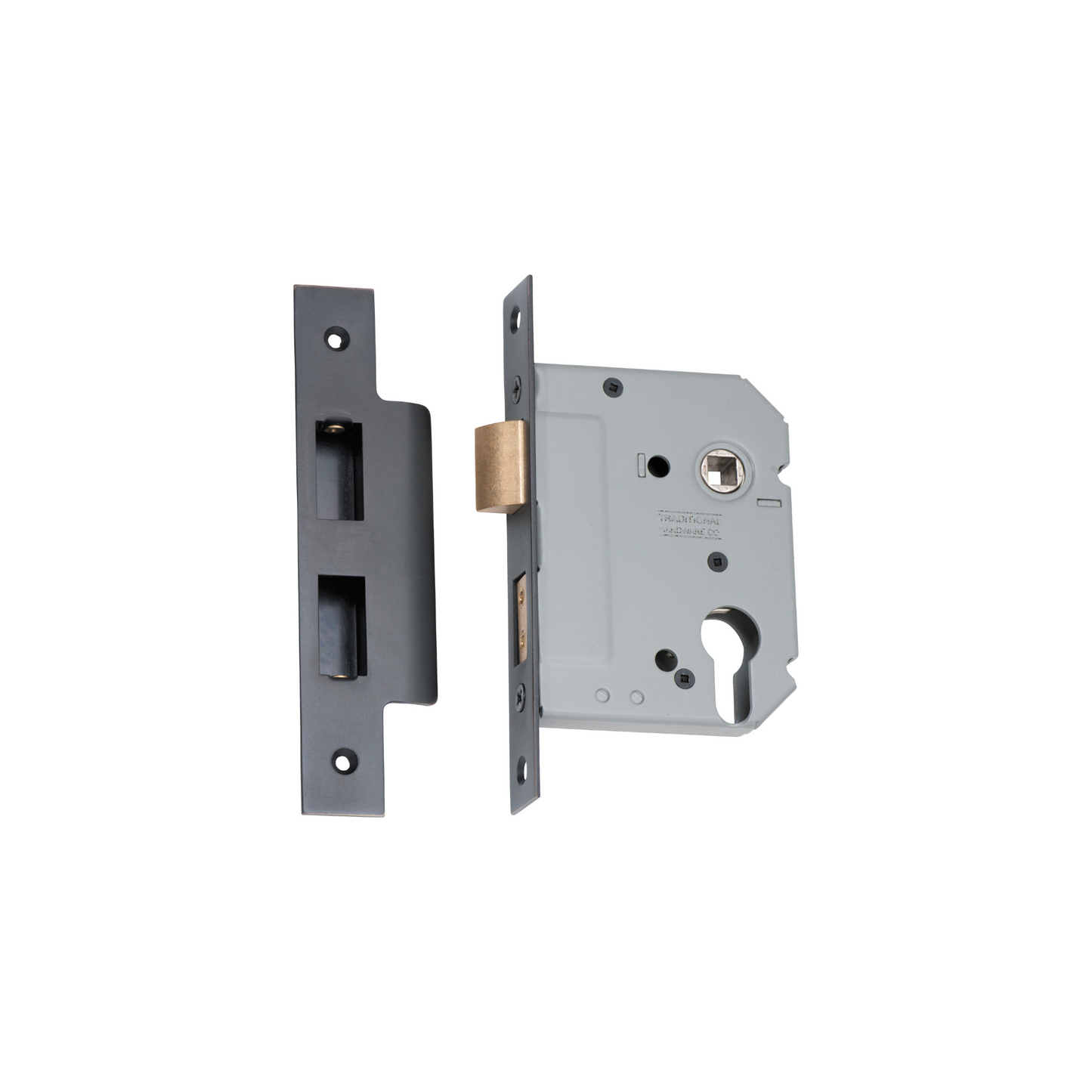 Euro Mortice Lock Antique Copper 57mm