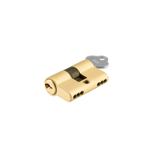 Euro Cylinder Key/Key Brushed Gold PVD 45mm