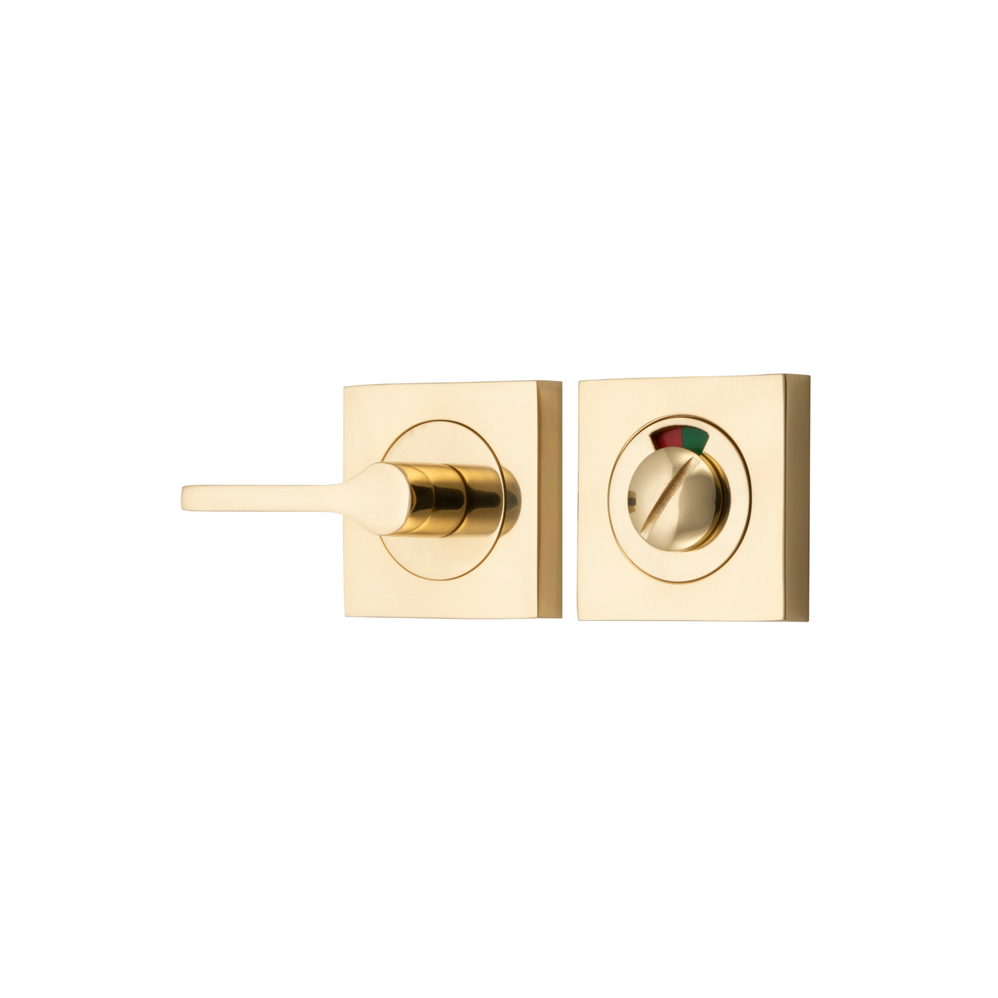 Privacy Turn Accessibility with Indicator Square Polished Brass