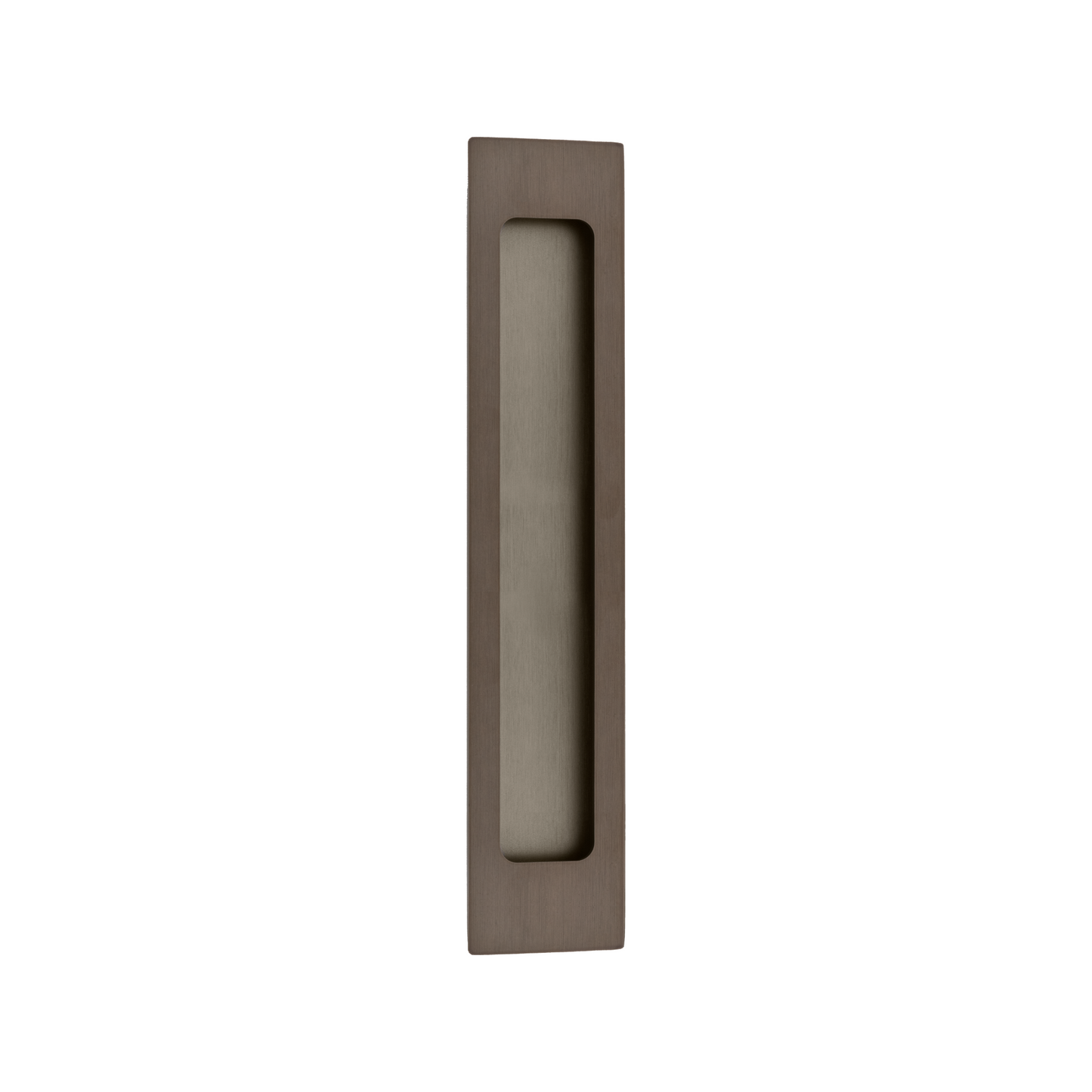Flush Pull Rectangular Signature Brass
