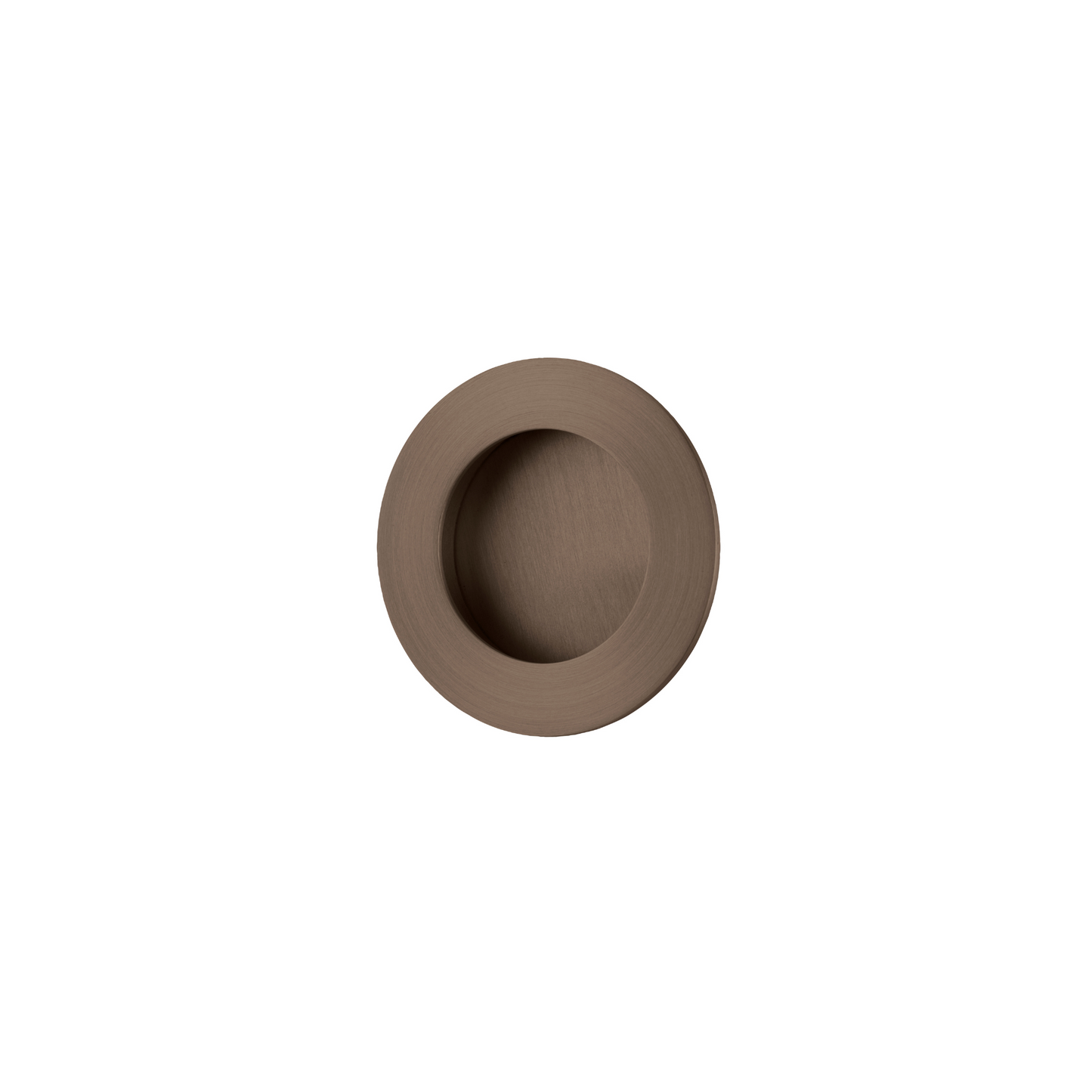 Flush Pull Round Signature Brass