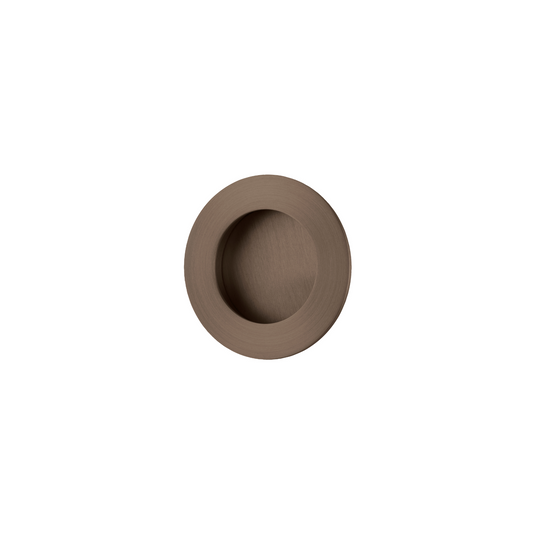 Flush Pull Round Signature Brass
