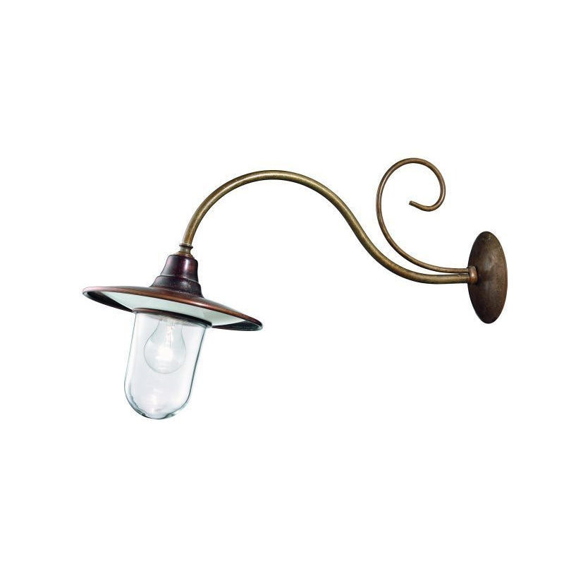 Barchessa Brass and Copper Wall Light