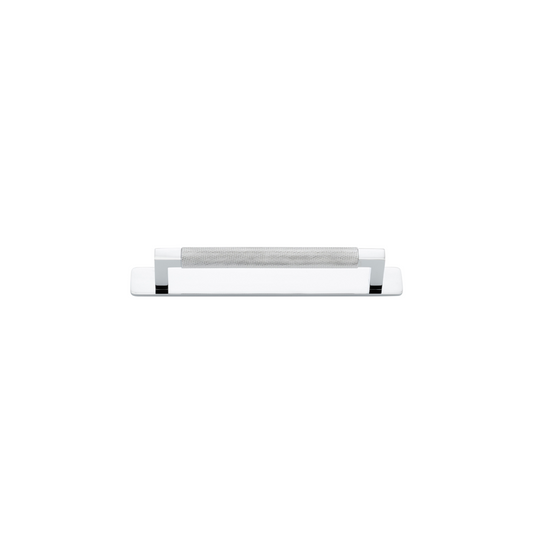 Brunswick Cabinet Pull with Backplate Polished Chrome CTC 160mm