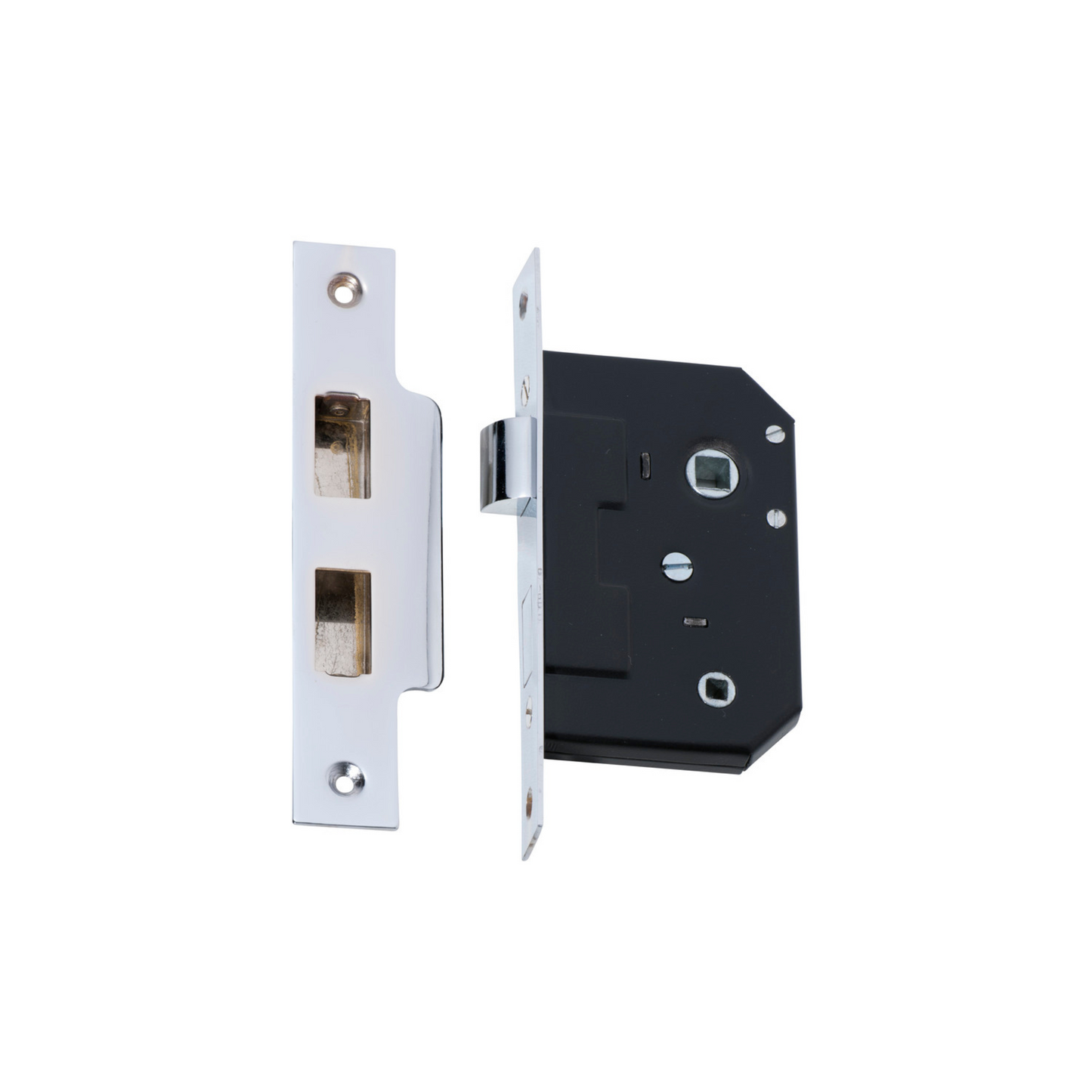 Privacy Mortice Lock Polished Chrome 44mm