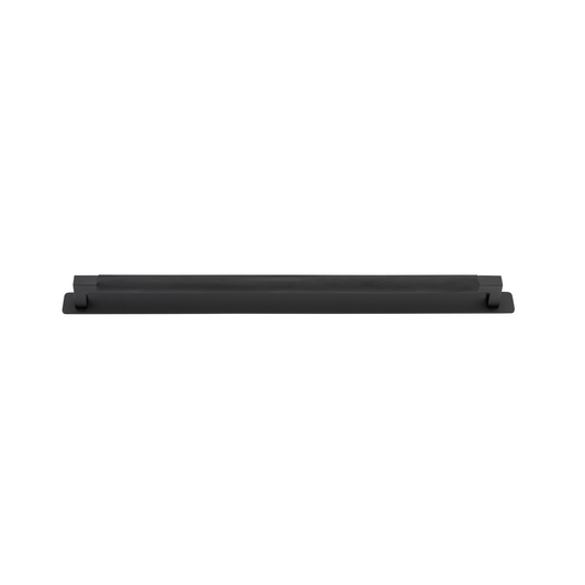 Brunswick Cabinet Pull with Backplate Matt Black CTC 450mm