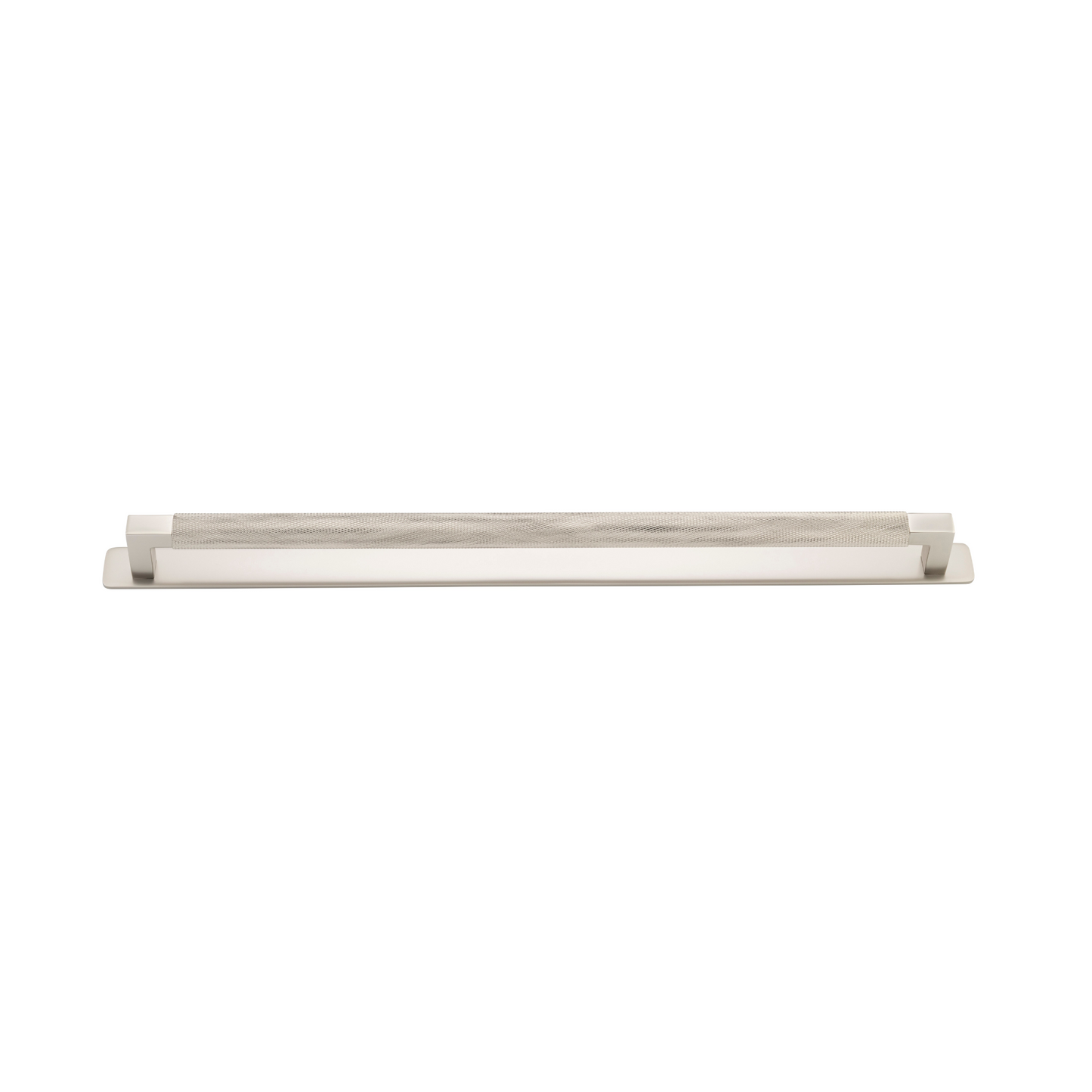 Brunswick Cabinet Pull with Backplate Satin Nickel CTC 450mm