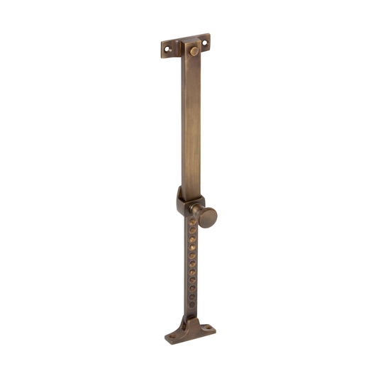 Telescopic Stay - Screw Down Antique Brass